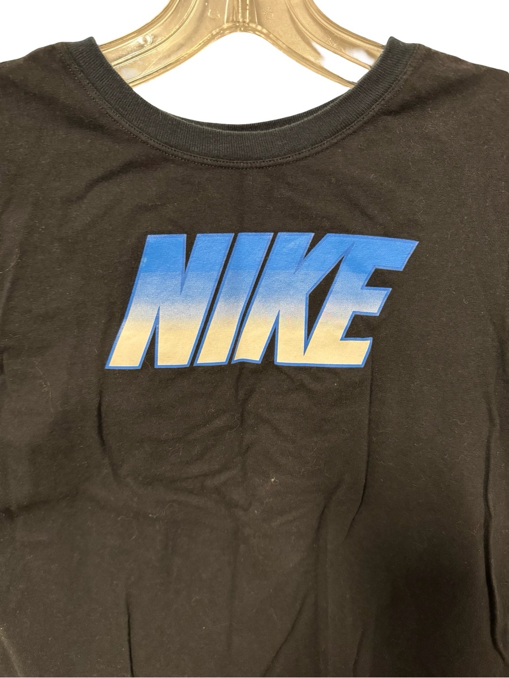 Nike Black T-Shirt with White Logo - Picture 3 of 5